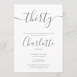 Invitación Firma 30.º cumpleaños