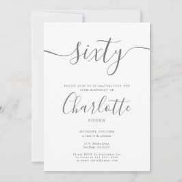 Invitación Firma 60.º cumpleaños