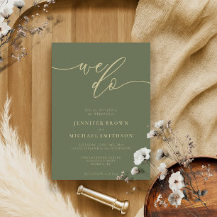 Invitación Firma de caligrafía de oro de sabio que hacemos Bo