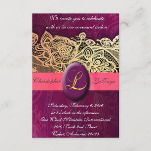 Invitación Firma: mate de 3,5" x 5", envoltura blanca estánda