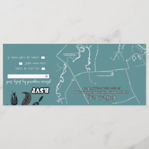 Invitación Firma: Matte 4" x 9.25", envelo blanco estándar