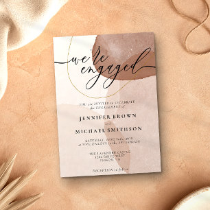 Invitación firma moderna de la playa boho de terracota compro