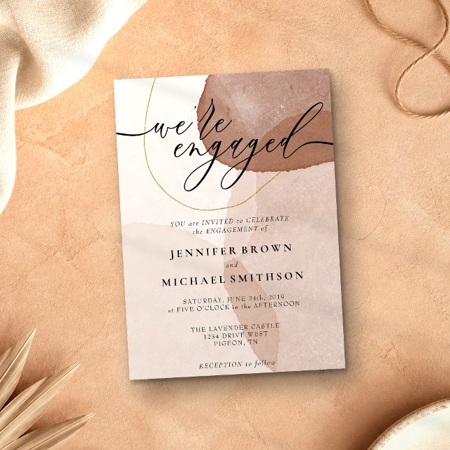 Invitación firma moderna de la playa boho de terracota compro (Subido por el creador)