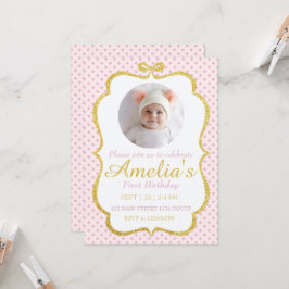 Invitación First Birthday Invite