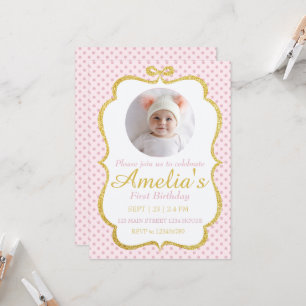 Invitación First Birthday Invite