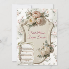 Invitación First Bloom Diaper Shower Invitation