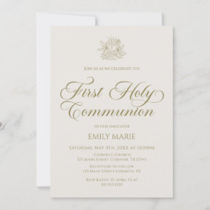 Invitación First Communion Marfil Invitation