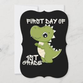 Invitación first day of school, first day of first grade