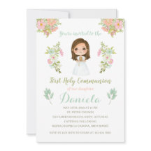 First Holy Communion invitation DANIELA