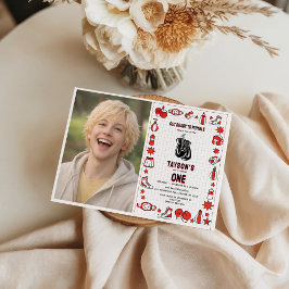 Invitación First Knockout Boxing 1st Birthday – Fun Kids Part