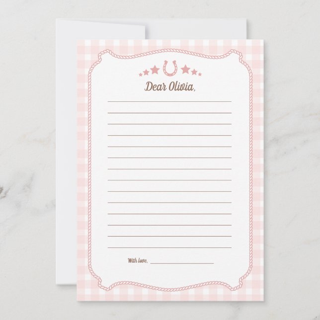 Invitación First Rodeo 1st Birthday Time Capsule Cards (Anverso)