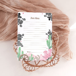 Invitación First Rodeo Boho Wild West Time Capsule Cards