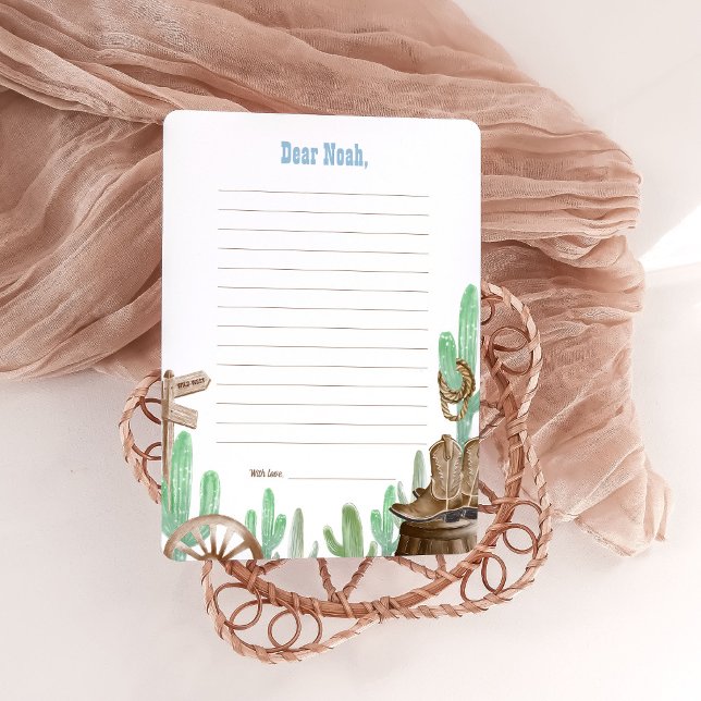 Invitación First Rodeo Pink Wild West Time Capsule Cards (Subido por el creador)