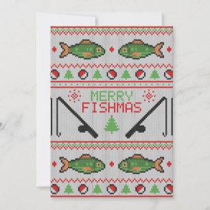 Invitación Fish Ugly Navidad Sweater