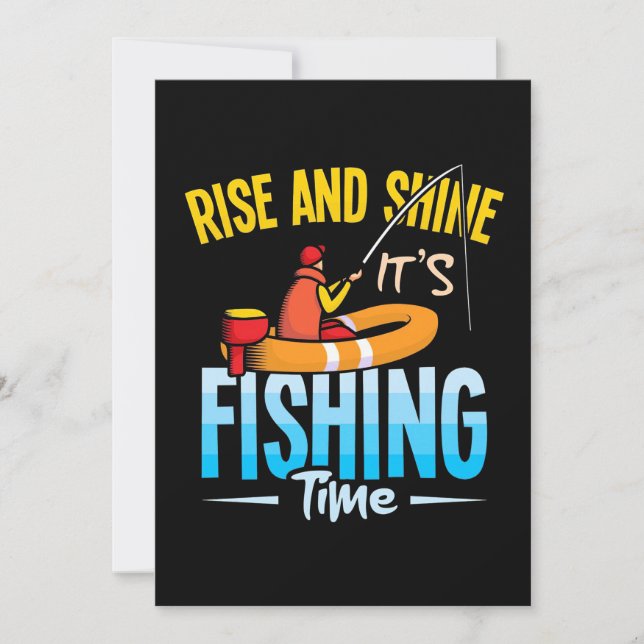 Invitación Fisher Es Tiempo De Pesca (Anverso)