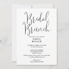 Invitación Flagelo De Conjuntos De Novias Con Guión Negro Y B