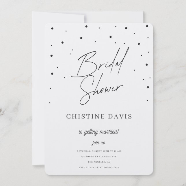 Invitación Flakes & Forever Bridal Shower (Anverso)