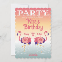 Invitación Flamenco Atardecer, Invitaciones Person