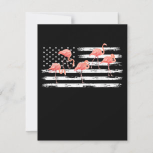 Invitación Flamenco de dibujos animados rosa lindo bandera de