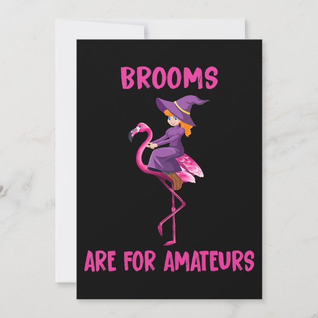Invitación Flamencos | Disfraz de Halloween Flamingoween (Anverso)