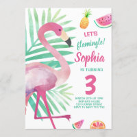 Flamingle Chica Flamingo Fiesta de natalidad
