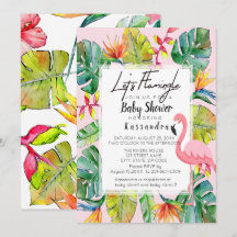 Flamingle en Baby Shower tropical