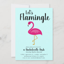 Invitación Flamingle Flamingo Bachelorette Party