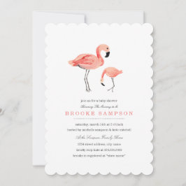 Invitación Flamingo Baby Shower
