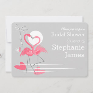 Invitación Flamingo Love Bridal Shower