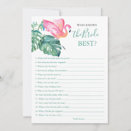 Invitación Flamingo Rosa Que Conoce El Mejor Juego De Novia