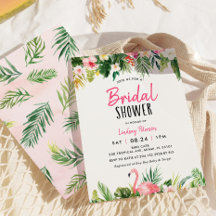 Flamingo Tropical Beach Bridal Shower