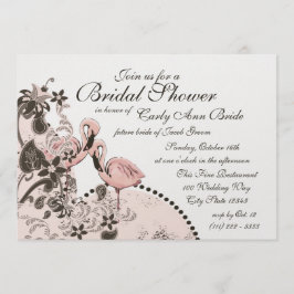 Invitación Flamingo Tropical Bridal Shower