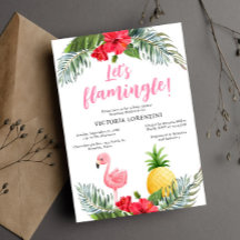 Flamingo Tropical es un Baby Shower Chica