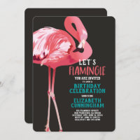 Flamingo tropical lindo Cumpleaños de Flamingo