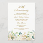 Invitación Flamoroso Boyanical 50 Aniversario del Boda<br><div class="desc">Invitaciones más elegantes para el aniversario en la Pequeña Tienda Bayleigh!</div>