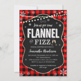 Invitación Flannel y Fizz Bridal Shower Buffalo