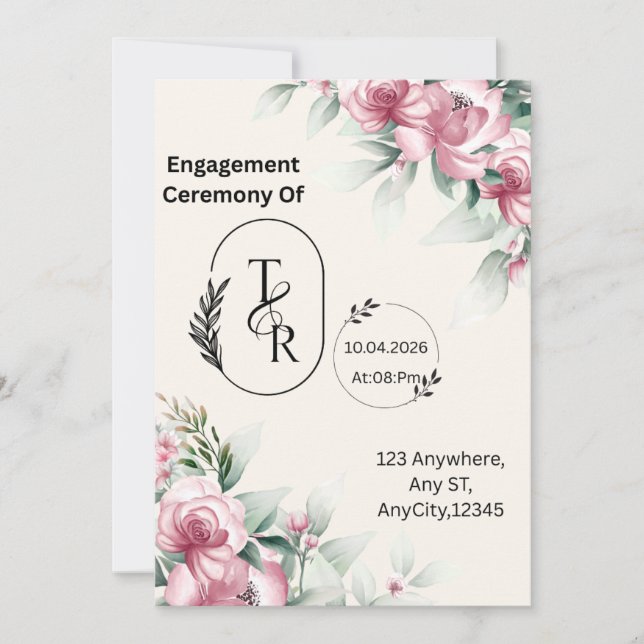 Invitación Flat Invitation  (Anverso)