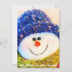 Invitación Flatcard de vacaciones felices y vacaciones de Año