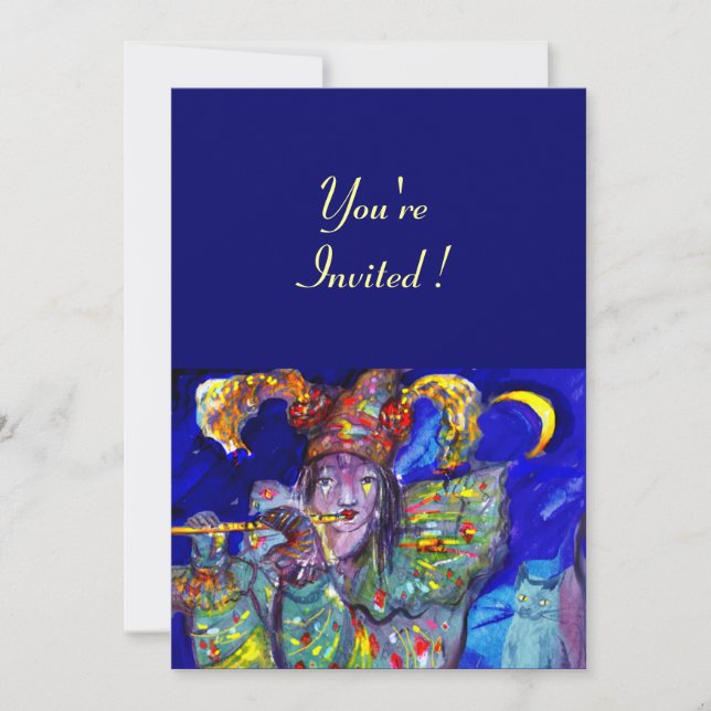 INVITACIÓN FLAUTISTA DE AZUL (Anverso)