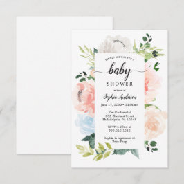 Invitación Fleur Jolie Bonito Floral Baby Shower Invita