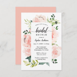 Invitación Fleur Jolie Bonito Floral Bridal Shower Invita