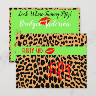 Invitación Flirty 50 Turning 50Birthday Party