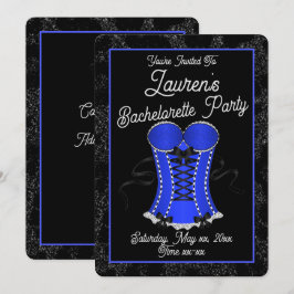 Invitación Flirty Blue Corset