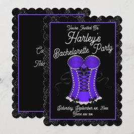 Invitación Flirty Purple Corset