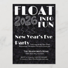 Invitación Float into Fun New Year’s Eve Invitation