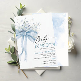 Invitación Flor acuática bebé en la ducha de bebé en Bloom I