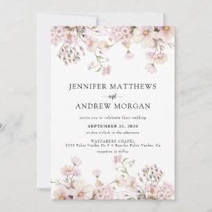 Invitación Flor acuática   Boho Flower Boda