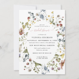 Invitación Flor acuática | Floral Bridal Shower