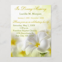 Flor amarilla| Funeral| Servicio Memorial