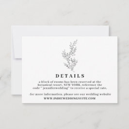 Invitación Flor Boho bodas Claros Detalles del otoño